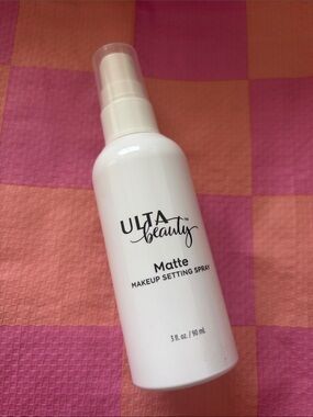 Ulta Beauty Matte Makeup Setting Spray - White Bottle